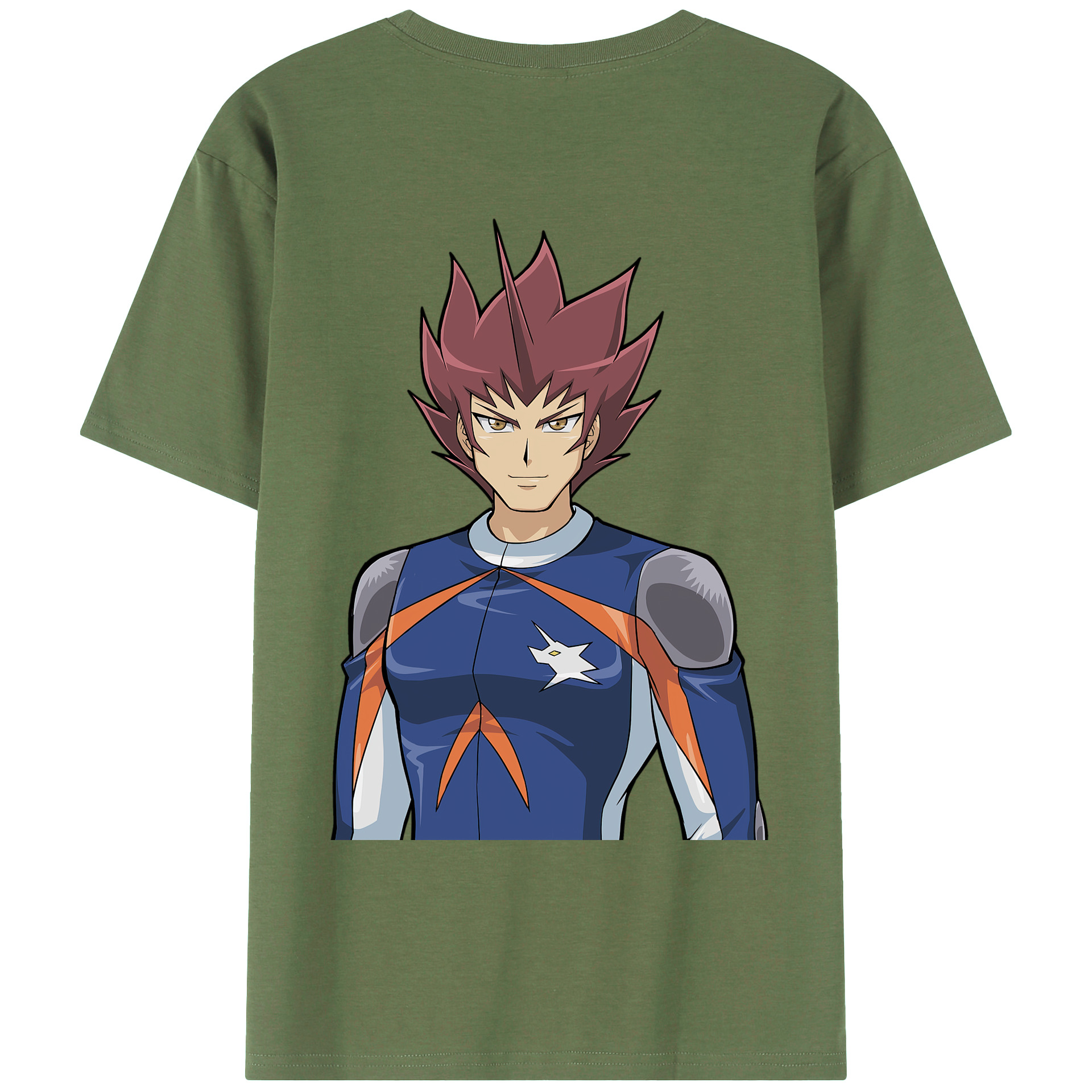 （画像用） 遊☆戯☆王 Yu-Gi-Oh! 綿100％ メンズ半袖Tシャツ（バックプリント） 通気性